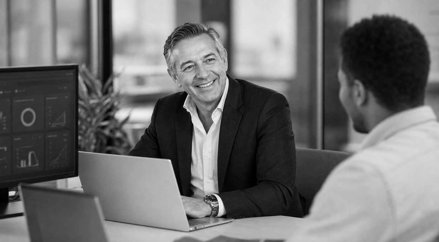 Lawrence Knowles in an implementation assurance discussion with a client