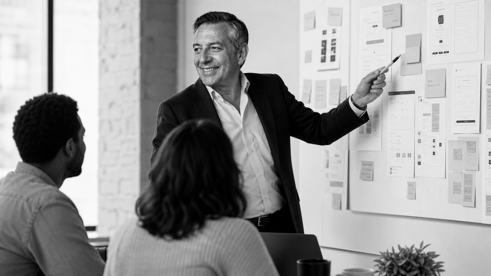 Lawrence Knowles in a product strategy workshop